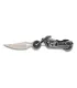 Albainox Messer mit Custom-Motorradgriff, Klinge 9 cm ⚔️