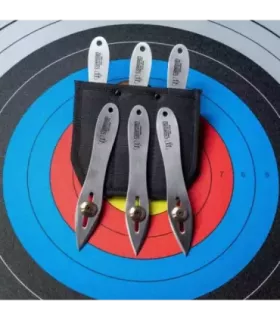 Sæt med 3 kasteknive med 1 vægt og etui ⚔️