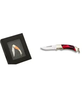 Couteau miniature Dijes, nacre rouge (lame 2,50 cm) ⚔️