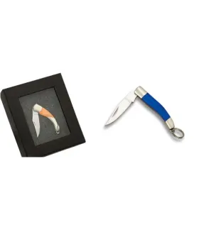 Miniatuurmes Dijes blauwe handgreep (blad 2,7 cm) ⚔️