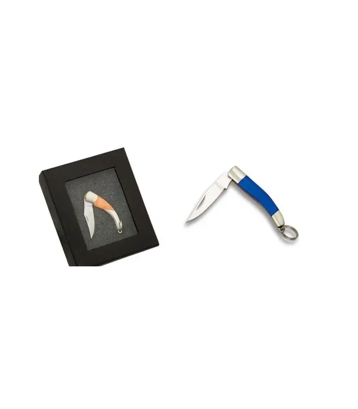 Miniaturmesser Dijes mit blauem Griff (Klinge 2,7 cm) ⚔️