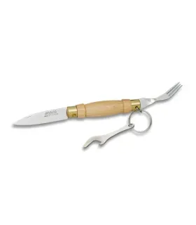 MAM mes met vork en opener in de handgreep (13,7 cm) ⚔️