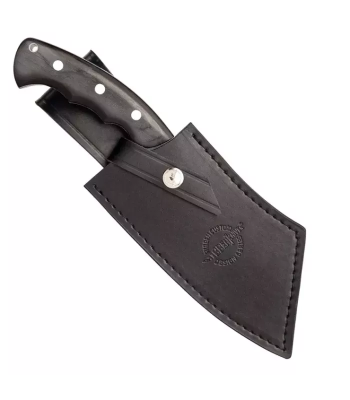 Faca de Açougueiro de Gil Hibben, cabo de Micarta Negra ⚔️