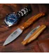 420 Steel Pocket Knife with Olive Wood Handle, 8 cm Blade ⚔️