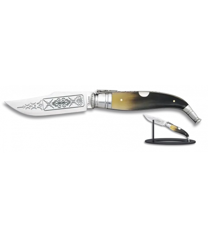 Klassisches Deluxe Taschenmesser mit verzierten Klingen (Klinge: 10 cm) ⚔️