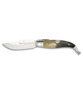 Bull Horn Handle Folding Knife, Blade 10 cm ⚔️