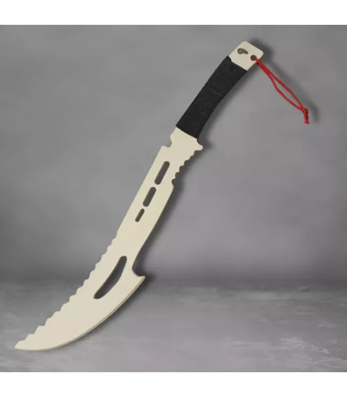 Træ-machete til træning, sort snor ⚔️
