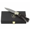 Locking Knife with Damascus Steel Blade ⚔️