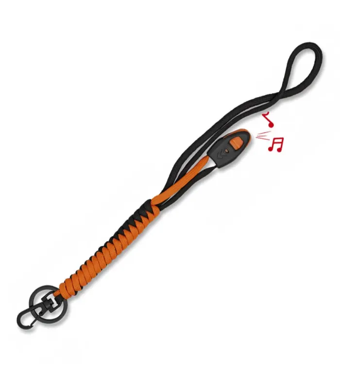 Portachiavi in Paracord di 2 metri con fischietto, vari colori. ⚔️