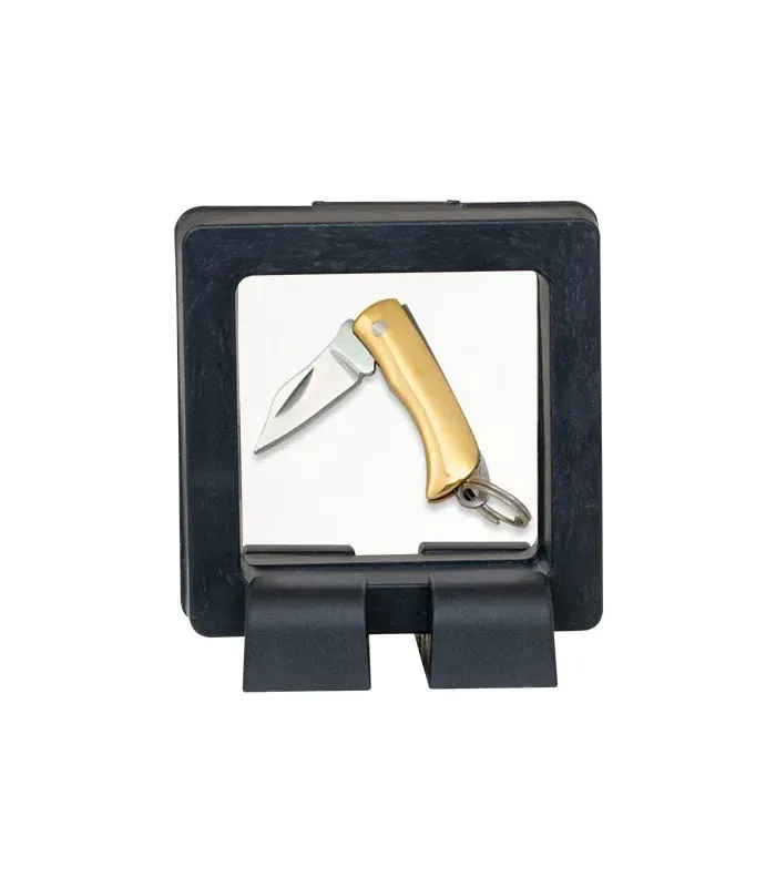 Miniatur-Messer Schlüsselanhänger mit Aussteller, Klingenlänge 1,9 cm ⚔️