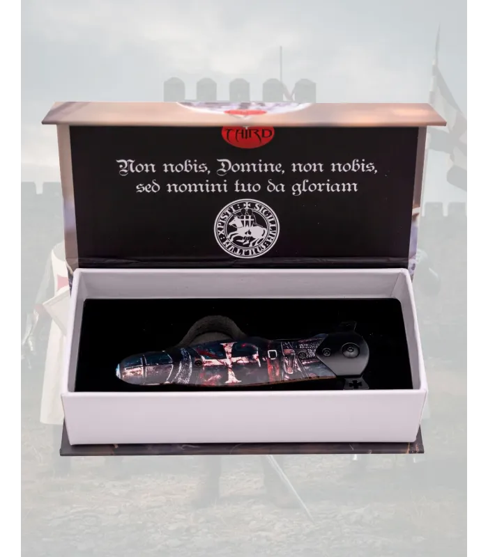 Navaja Third Templaria 3D Haya Colección Acero 8,1cm ⚔️