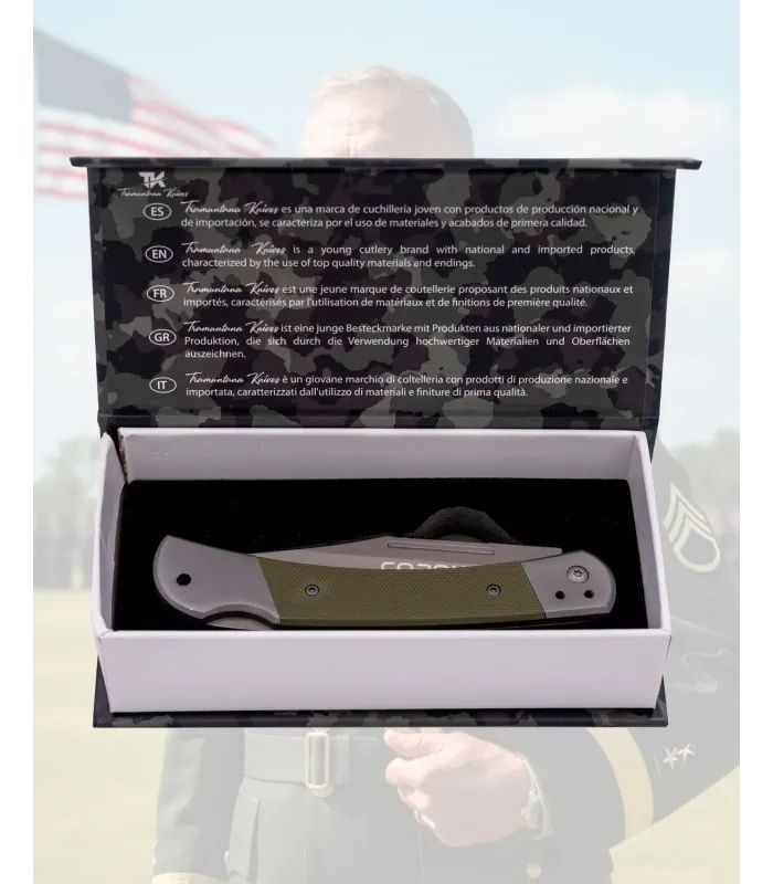 Couteau Tramuntana Coronel G10 titane gris 9,5 cm ⚔️