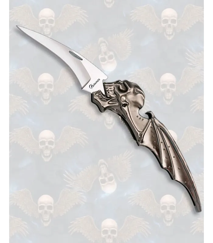 Albainox Fantasy Skull Knife with Wings ⚔️
