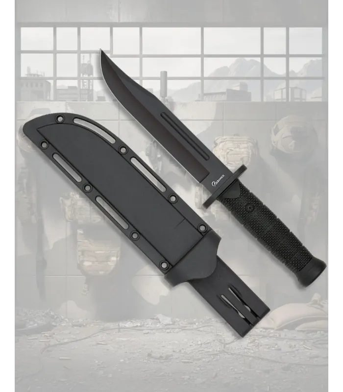Albainox Tactical Knife with Black ABS Handle ⚔️