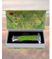 Coltello pieghevole in acciaio a specchio manico verde 9,3 cm ⚔️