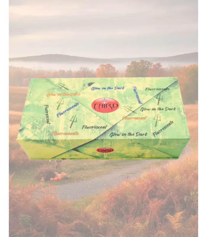 Couteau Third en acier 440 avec manche en acrylique vert fluorescent ⚔️