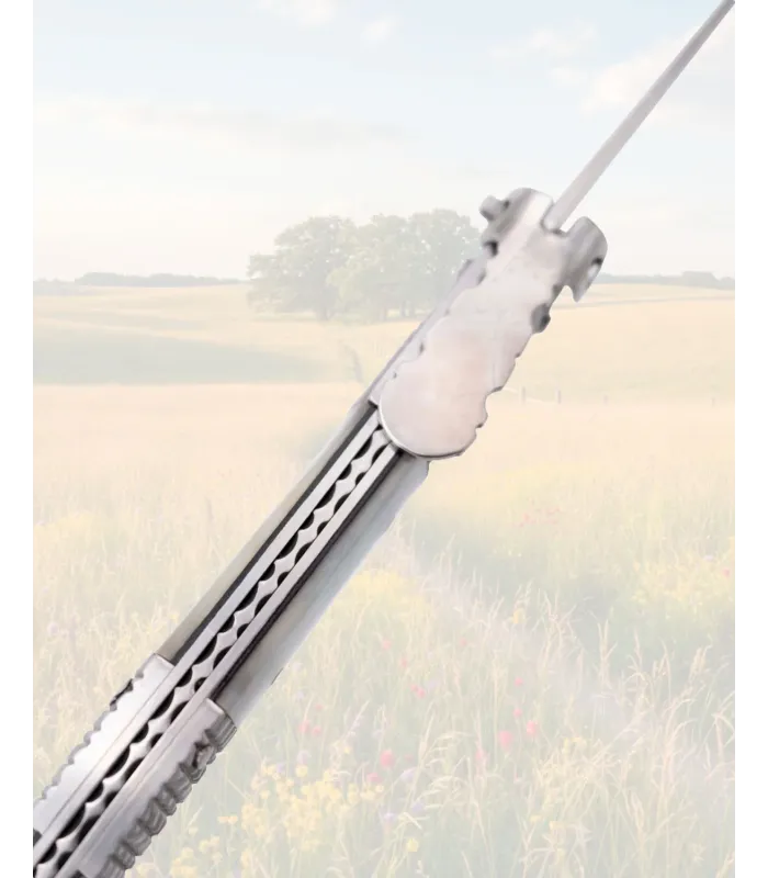 Coltello a molla in Seda Perla Acciaio 440 con astuccio ⚔️