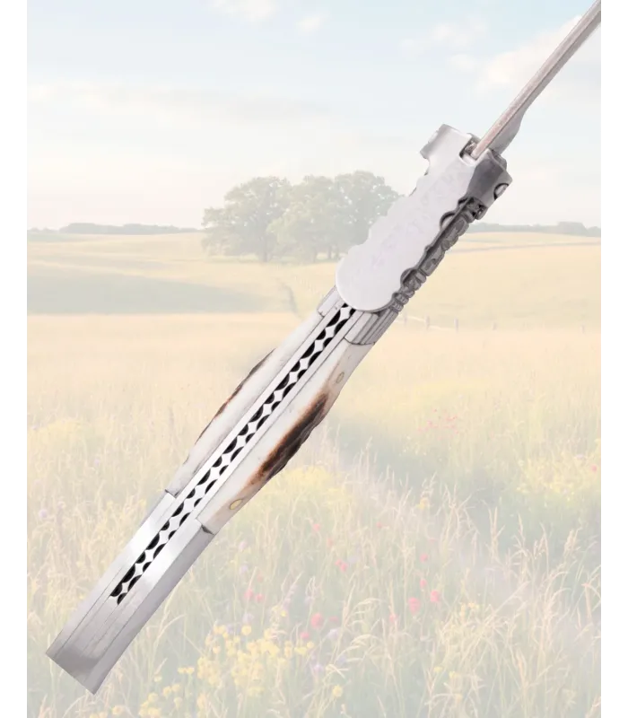 Handgefertigtes Damaszener-Messer mit Geweihgriff ⚔️