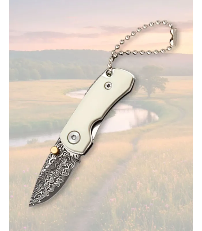 Albainox Mini Knife White Acrylic with Bearings ⚔️