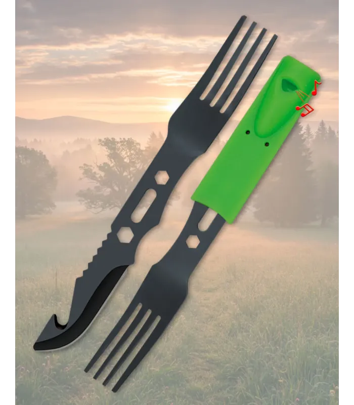 Set Camping : Couteau, fourchette, sifflet ⚔️