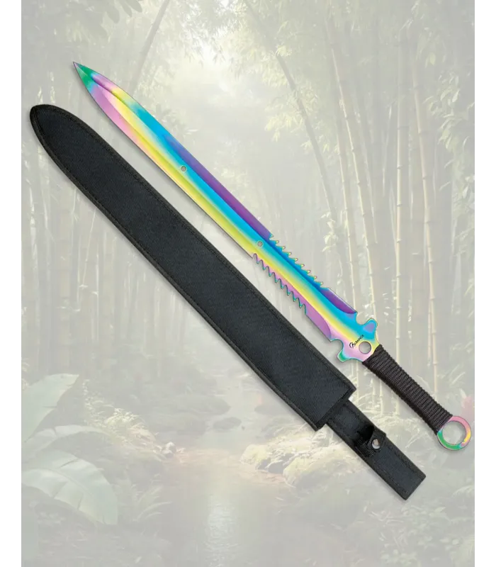 Machette coupe-cannes Albainox design 3D Rainbow ⚔️
