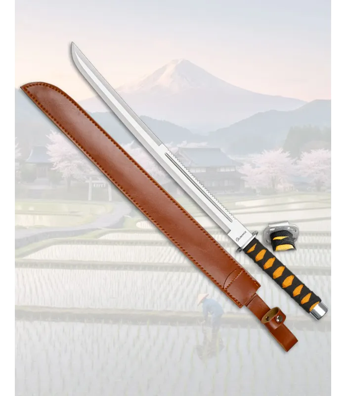 Machete cortacañas Albainox modelo Katana, con funda ⚔️