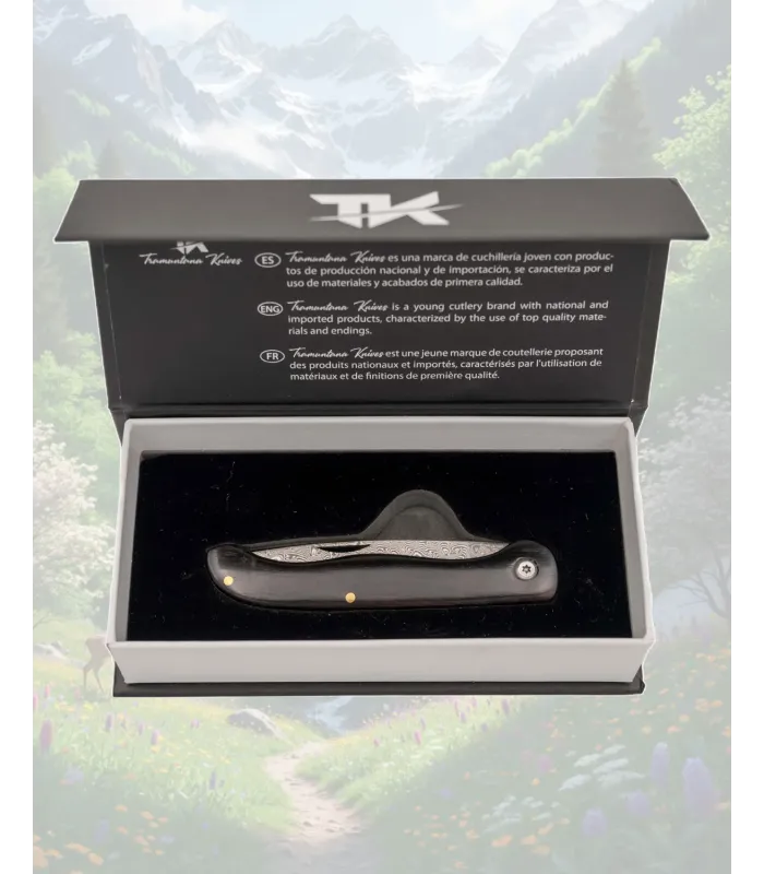 Tramuntana Damasco VG10 67 lagers Kniv i Ebenholz ⚔️