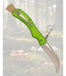 Mikroskopisk kniv Third, grøn aluminium og børste ⚔️