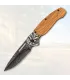 Coltello Albainox 3D decorato con manico in legno ⚔️