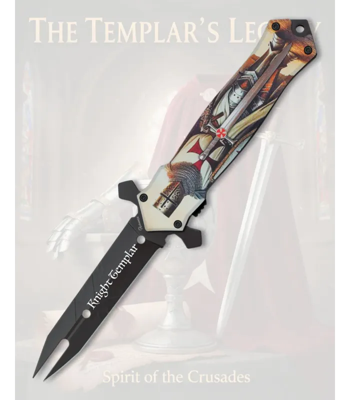 Navaja Albainox Caballeros Templarios 3D, acero inox ⚔️