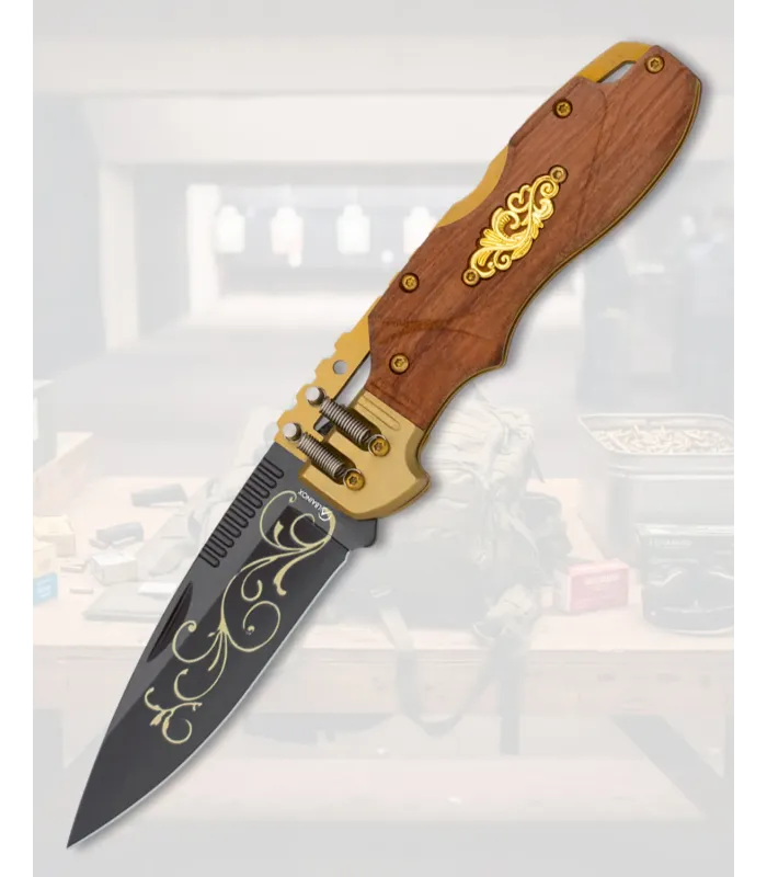 Couteau Albainox de style Steam Punk, lame de 7,4 cm. ⚔️