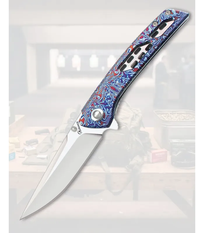 Coltello Albainox decorato 3D, bloccaggio Frame Lock ⚔️