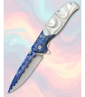 Navaja Albainox acero 3D decorada acrílico ⚔️