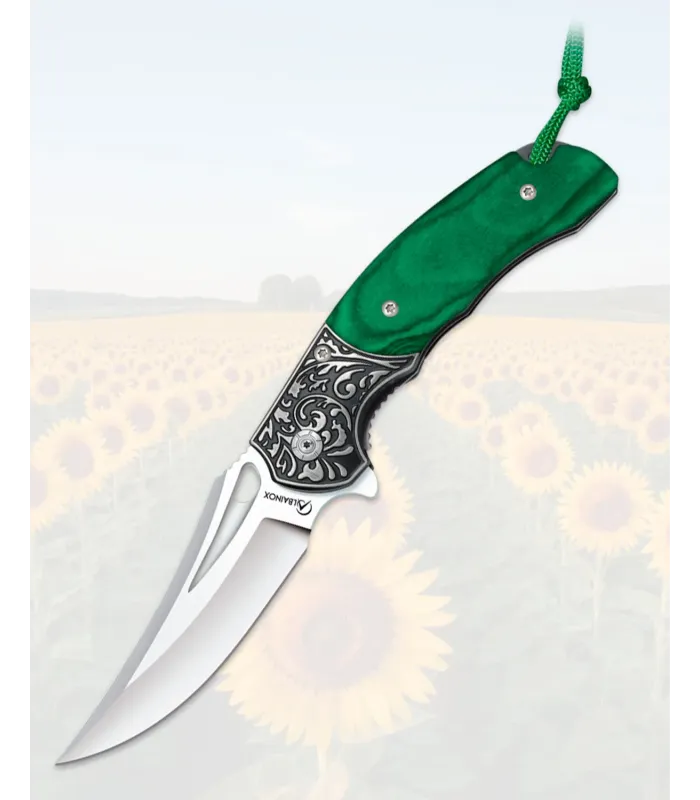 Couteau Albainox Stamina Vert Lame Découpée Inox ⚔️