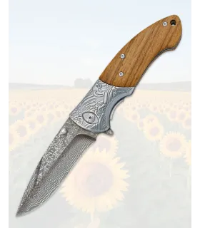 Albainox Laser Engraved 3D Zebra Handle Knife ⚔️