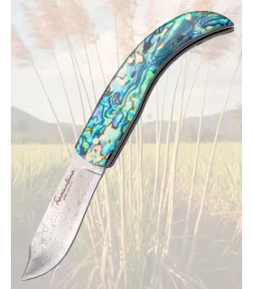 Couteau Rustique Tramuntana Knives avec manche en nacre et résine ⚔️