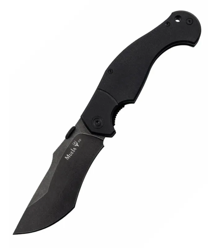 Couteau tactique D2 G10 noir 102mm stonewash ⚔️