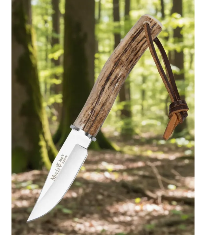 Couteau de chasse Muela avec poignée en corne de cerf