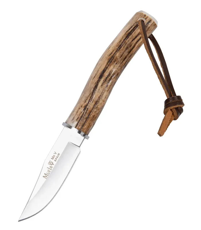 Hunting Knife with Deer Antler Handle