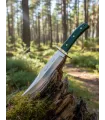 Muela Bowie Jakkniv, grøn jute micarta