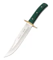Cuchillo de caza Bowie de Muela, micarta yute verde