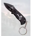 Third Keychain Knife Laser-Cut Cobra Silhouette