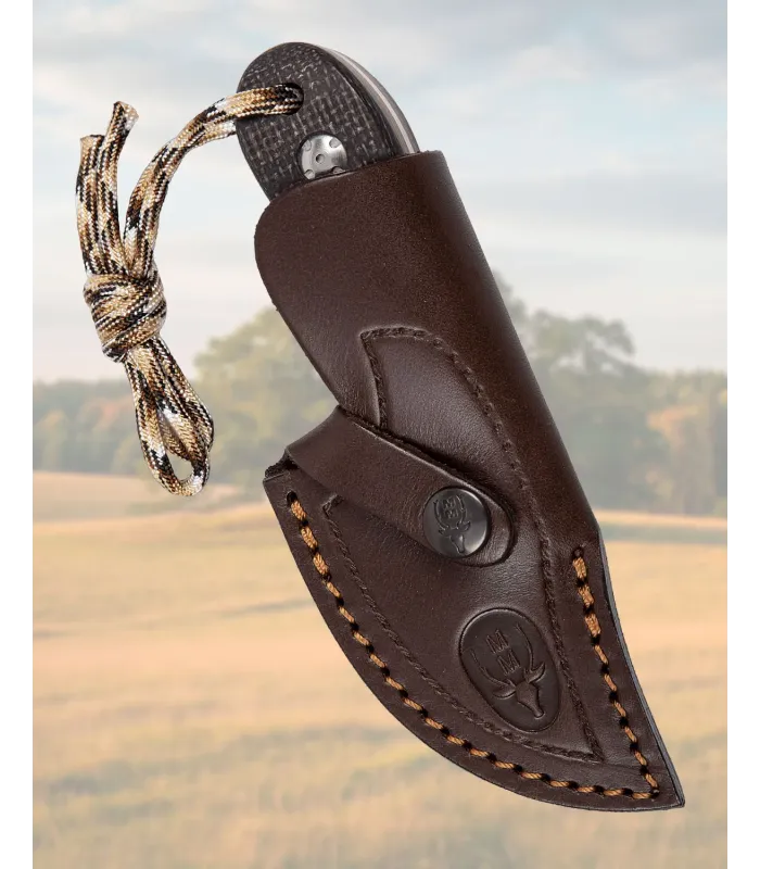 Coltello Muela Mouse, lama in acciaio Sandvik e impugnature in micarta