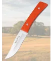 Cuchillo enterizo Muela con cachas micarta naranja