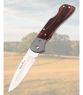 Coltello Muela in acciaio 440C legno corallo