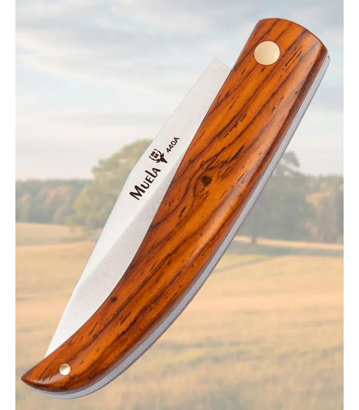 Coltello Muela manico in cocobolo e acciaio 440A