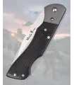 Canivete Muela 440C Micarta Preta Lock Back com capa