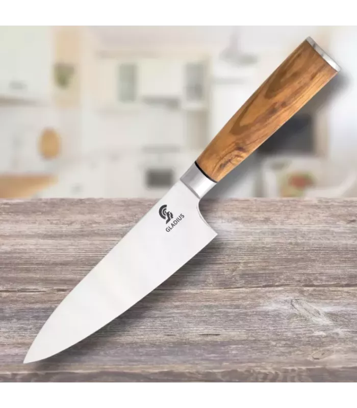 Cuchillo de Chef mango Olivo, Art Gladius ⚔️