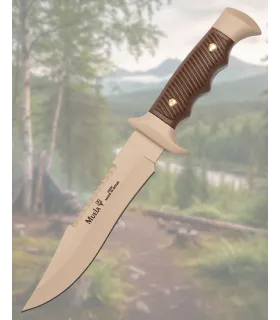 Cuchillo táctico Muela acero Nitro 42, mango zamak arena
