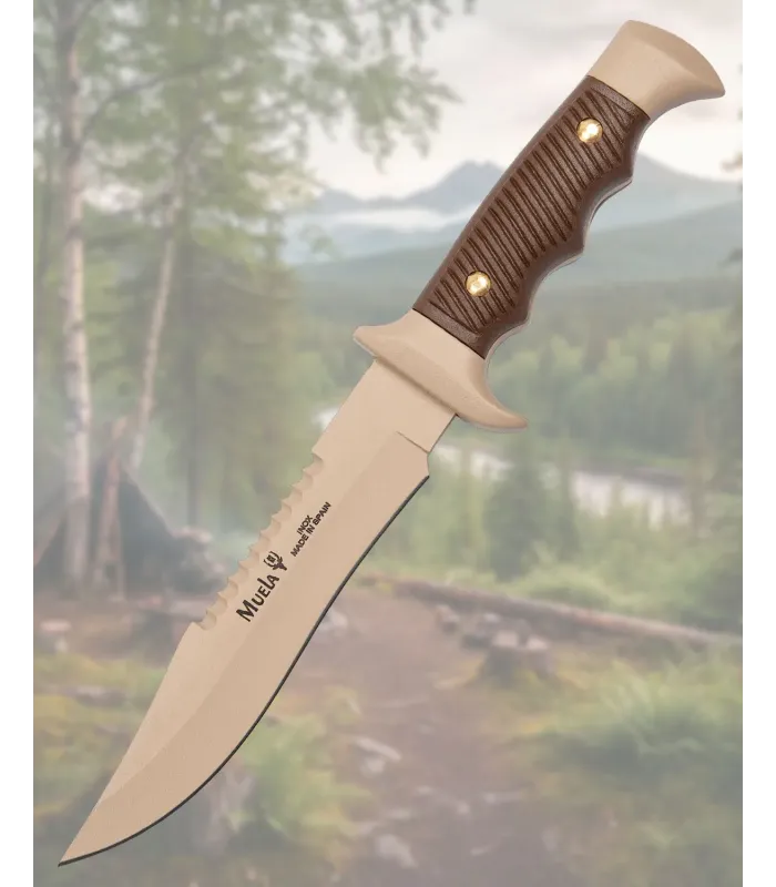 Tactisch mes Muela Nitro 42 staal, zand-zamak handvat